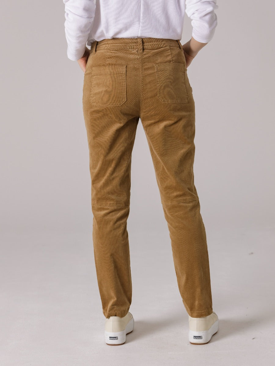 Yarra Trail Slimline Cord Pants Ochre